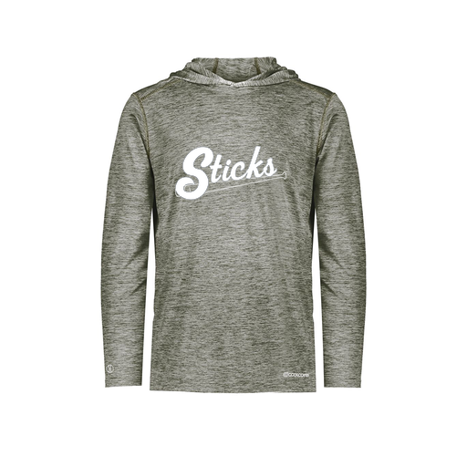 [FOLHCGGY-AS-LOGO1] Decker Men's Charge Hoodie (Adult S, Gray, Logo 1)