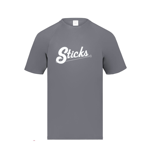 [2790.059.S-LOGO1] Men's Smooth Sport T-Shirt (Adult S, Gray, Logo 1)
