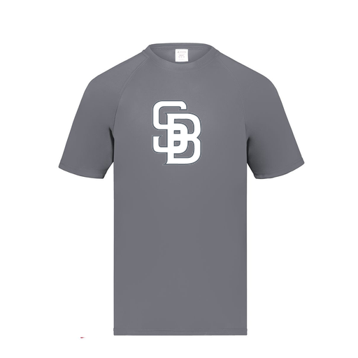 [2790.059.S-LOGO2] Men's Smooth Sport T-Shirt (Adult S, Gray, Logo 2)