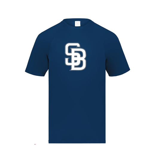 [2790.065.S-LOGO2] Men's Smooth Sport T-Shirt (Adult S, Navy, Logo 2)