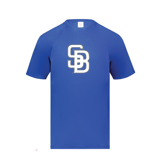 [2790.060.S-LOGO2] Men's Smooth Sport T-Shirt (Adult S, Royal, Logo 2)
