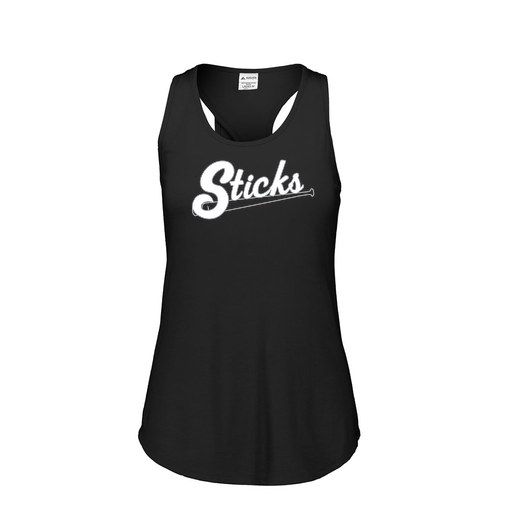 [3078.K94.S-LOGO1] Ladies Tri Blend Tank Top (Female Adult S, Black, Logo 1)