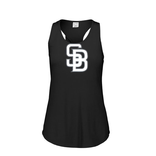 [3078.K94.S-LOGO2] Ladies Tri Blend Tank Top (Female Adult S, Black, Logo 2)