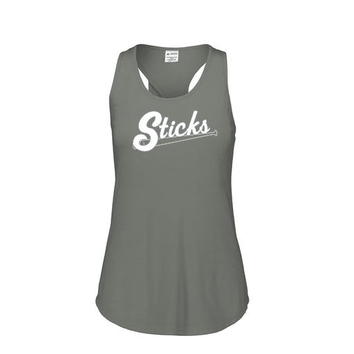 [3078.013.S-LOGO1] Ladies Tri Blend Tank Top (Female Adult S, Gray, Logo 1)