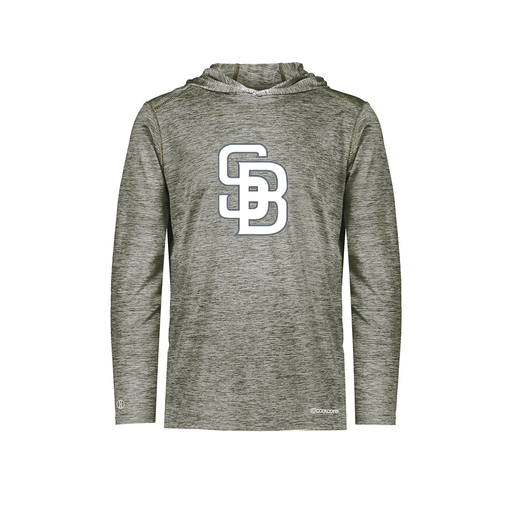 [FOLHCGGY-AS-LOGO2] Decker Men's Charge Hoodie (Adult S, Gray, Logo 2)