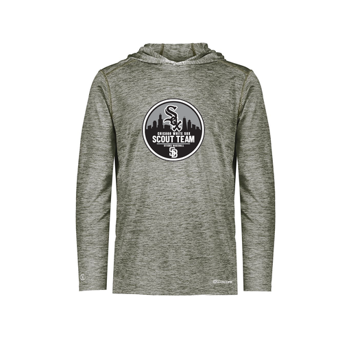 [FOLHCGGY-AS-LOGO3] Decker Men's Charge Hoodie (Adult S, Gray, Logo 3)