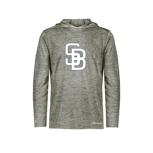 [CUS-DFW-CHGHOOD-PER-LSL-GRY-YS-LOGO2] Youth Charge Hoodie (Youth S, Gray, Logo 2)