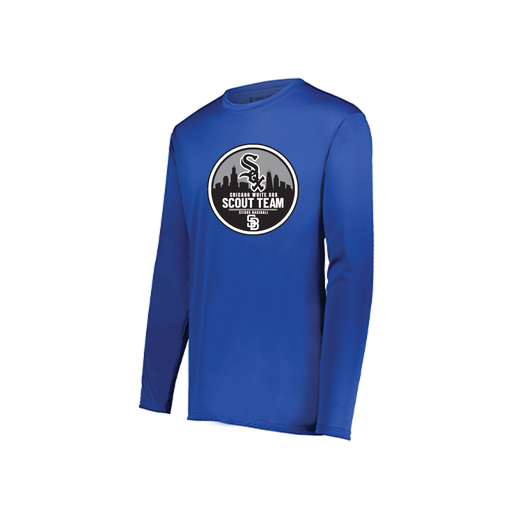 [222822.060.XS-LOGO3] Men's LS Smooth Sport Shirt (Adult XS, Royal, Logo 3)