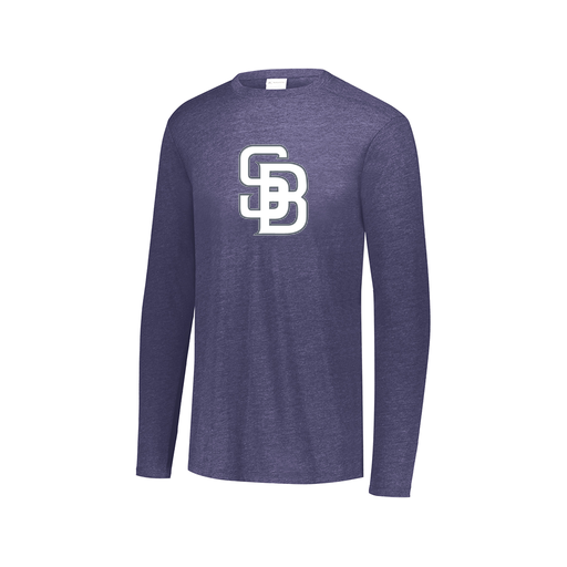 [3075.U22.XS-LOGO2] Men's LS Ultra-blend T-Shirt (Adult XS, Navy, Logo 2)