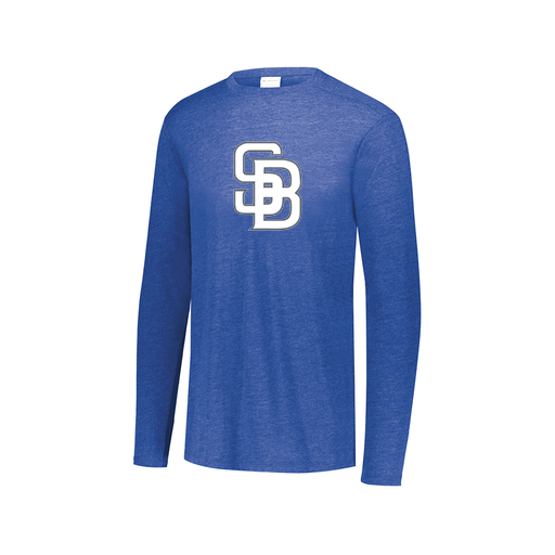 [3075.U55.XS-LOGO2] Men's LS Ultra-blend T-Shirt (Adult XS, Royal, Logo 2)