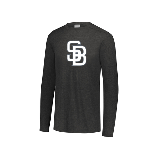 [3076.K94.S-LOGO2] Youth LS Ultra-blend T-Shirt (Youth S, Black, Logo 2)