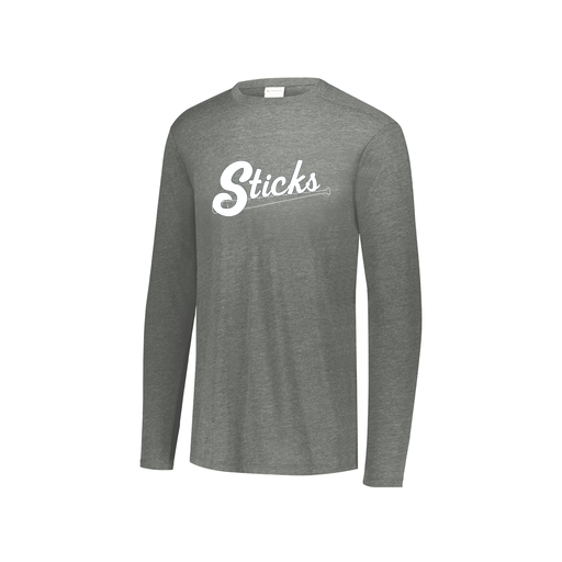 [3076.013.S-LOGO1] Youth LS Ultra-blend T-Shirt (Youth S, Gray, Logo 1)