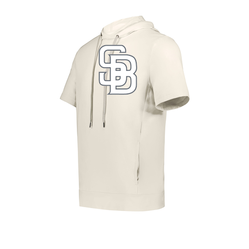 [222605-WHT-YS-LOGO2] YOUTH VENTURA SOFT KNIT SHORT SLEEVE HOODIE (Youth S, White, Logo 2)