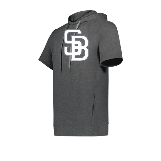 [222605-GRY-YS-LOGO2] YOUTH VENTURA SOFT KNIT SHORT SLEEVE HOODIE (Youth S, Gray, Logo 2)