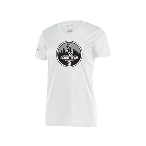 [222820.005.S-LOGO3] Ladies Movement Dri Fit Shirt (Female Adult S, White, Logo 3)